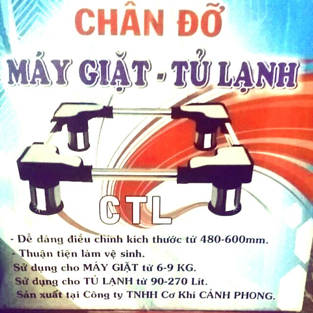 Chân đỡ tủ lạnh, máy giặt 9kg