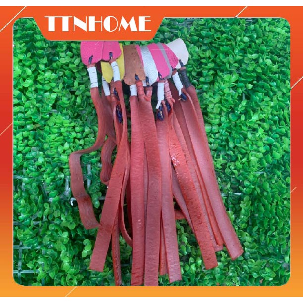 Dây ná cao su dây bắn sỏi đá dài 25cm dầy 2mm cột da cao cấp