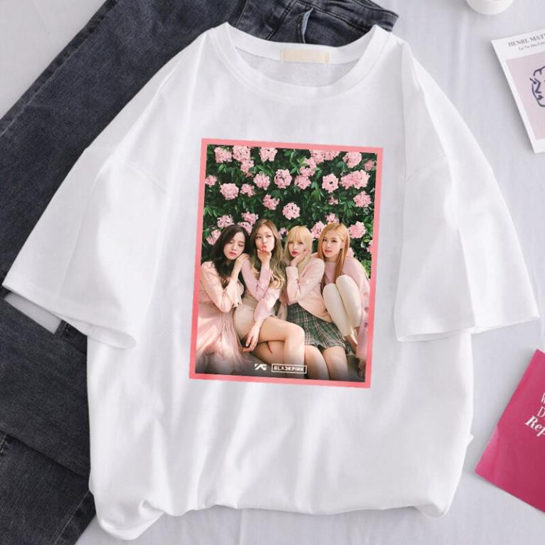 HOT - Áo thun tay lỡ unisex Blackpink Kpop Form rộng Blink