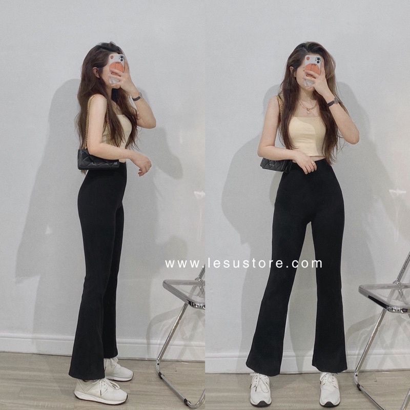 Quần ống loe cạp cao chuẩn 2 vòng siêu tôn dáng❤