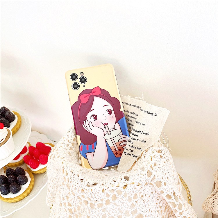 Ốp lưng iphone Trà Tuyết IMD dày dặn viền nổi 6/6plus/6s/6splus/7/7plus/8/8plus/x/xr/xs/11/12/13/pro/max/plus/promax | BigBuy360 - bigbuy360.vn