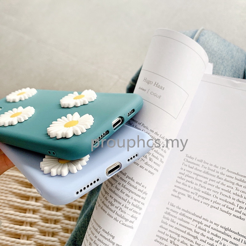Ốp Lưng Tpu Mềm In Hình Hoa Cúc 3d Cho Oppo A1K A71 A71K A77 Realme 5 6 Pro 5i 5s Narzo 20 Pro | BigBuy360 - bigbuy360.vn