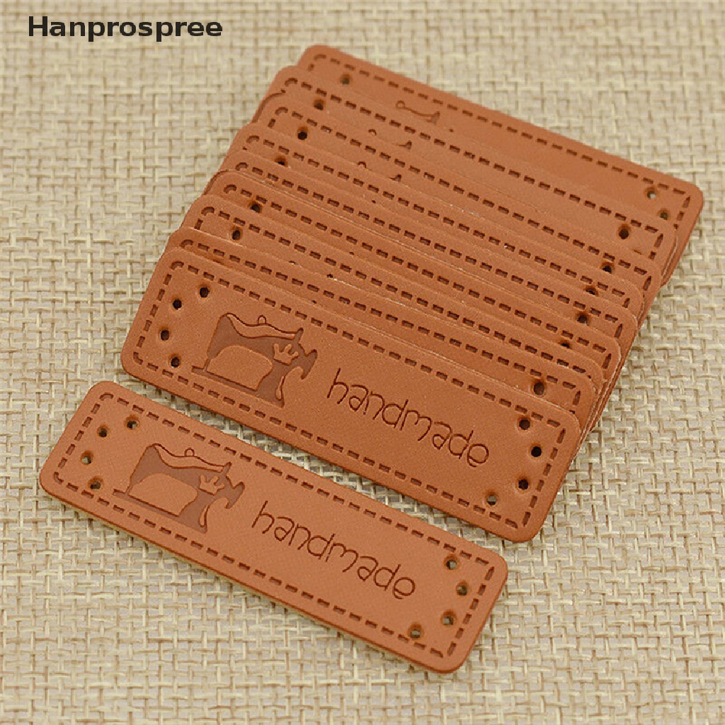 Bộ 50 Thẻ Da PU Trang Trí Với Họa Tiết Trái Tim