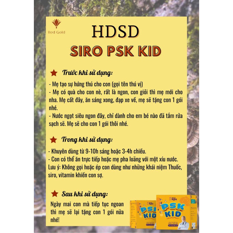Siro ăn ngon cho bé PSK Kid bé ăn ngon hấp thu tốt, hỗ trợ miễn dịch hộp 15 gói - BODIMATXI