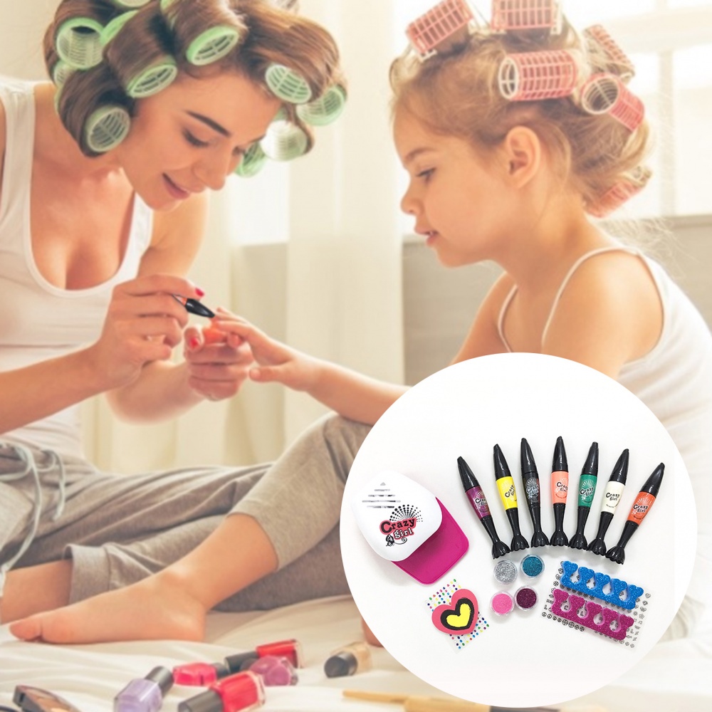 Bộ đồ chơi máy sấy móng tay nhiều màu sắc dành cho trẻ em