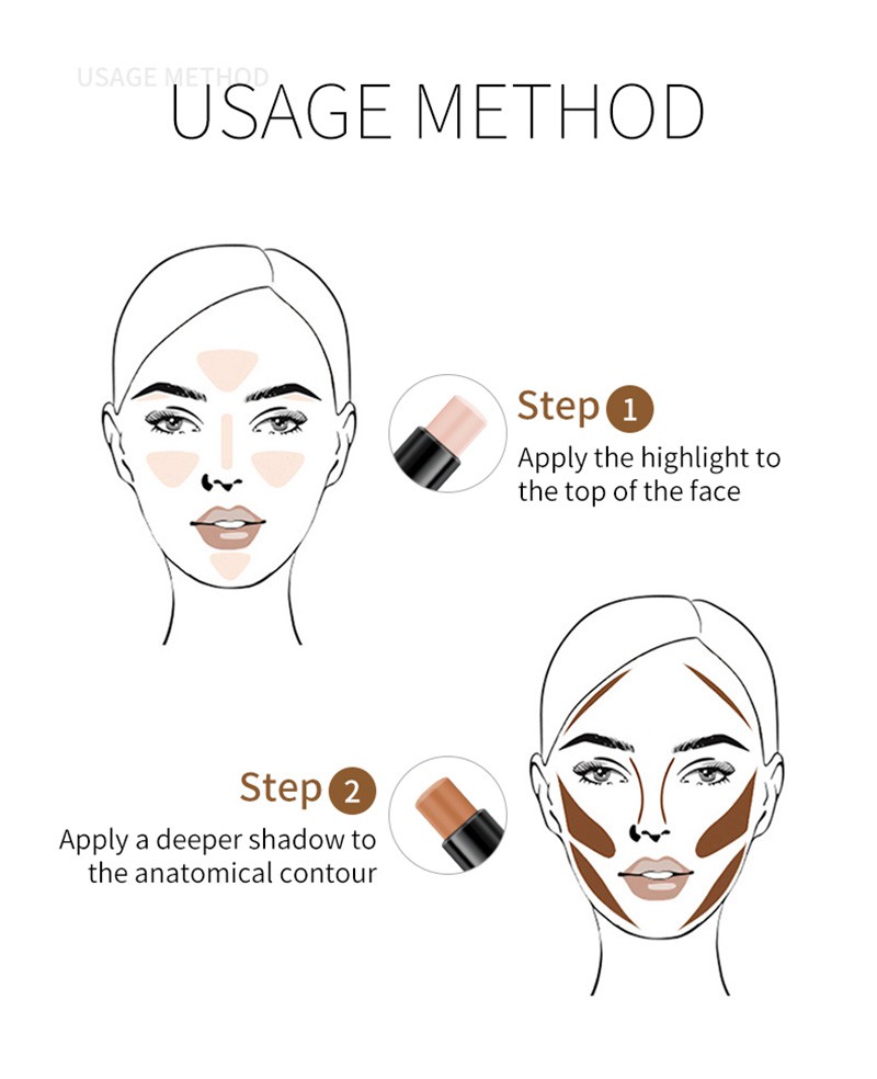 (Hàng Mới Về) Thanh che khuyết điểm Hai Đầu Độ Bóng Cao Kiềm Dầu Hiệu Yanqina | BigBuy360 - bigbuy360.vn