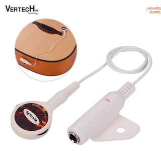 PSUPER VERTECHnk VP2 Self-adhesive Guitar Pickup Transducer with Volume Tone Controls 6.35mm Endpin Jack for Acoustic Classic Folk Guitar Ukulele Violin Mandolin Banjo