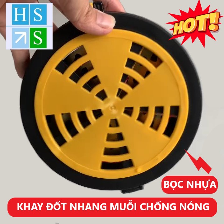 HỘP ĐỐT NHANG MUỖI bọc nhựa chống nóng an toàn khay đựng hương muỗi có kèm sẵn kẹp móc treo tiện lợi - HS Shop Thủ Đức