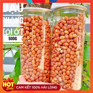 Đậu phộng rang tỏi ớt ngon hũ 500gram
