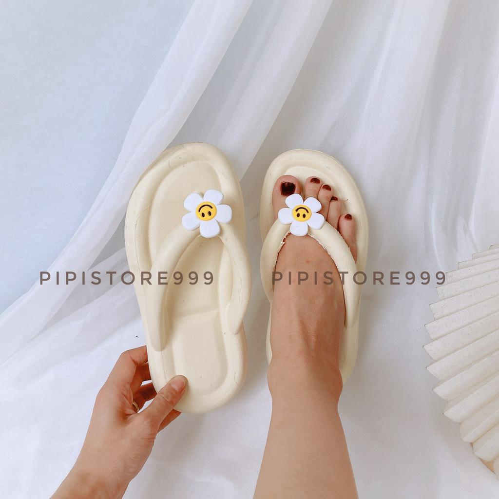 Dép Xỏ Ngón Nhựa EVA Siêu Nhẹ Hoa Cúc Đáng Yêu G027