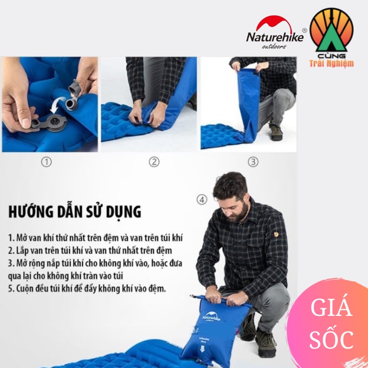 Đệm Hơi TPU Siêu Nhẹ Kèm Gối NatureHike NH19Z012-P