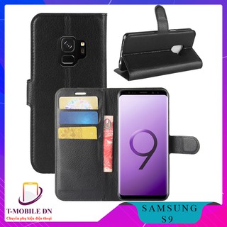 Bao da Samsung S9 cao cấp có nắp gập và chống xem phim