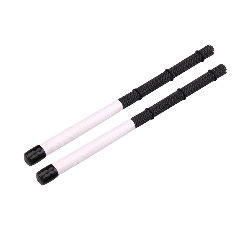 Cây Gõ Trống Jazz Chuyên Nghiệp Màu Trắng / Đen Có Thể Thu Gọn