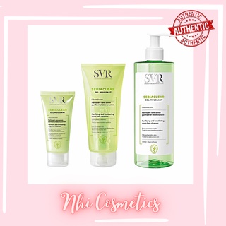 Sữa rửa mặt svr không chứa xà phòng sebiaclear gel moussant loại bỏ tế bào da chết srm 400ml