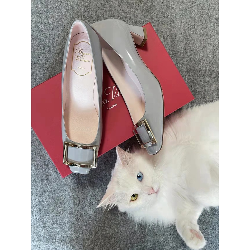 No BOX-Belle Dụng Cụ Bơm Khóa Quả Lê Bằng Da Gót Chân 4Cm Cho Phụ Nữ