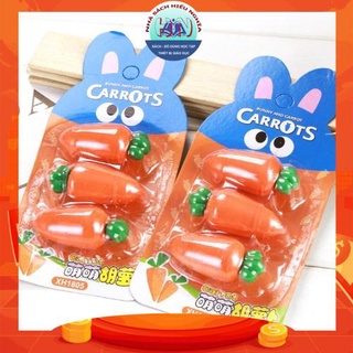 Set gôm tẩy củ cà rốt - siêu xinh