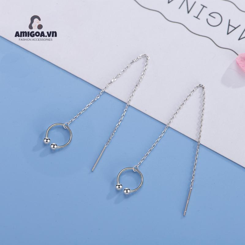 ✨✨Hoa Tai Dáng Dài Phối Tua Rua Phong Cách Hàn Quốc Cho Nữ