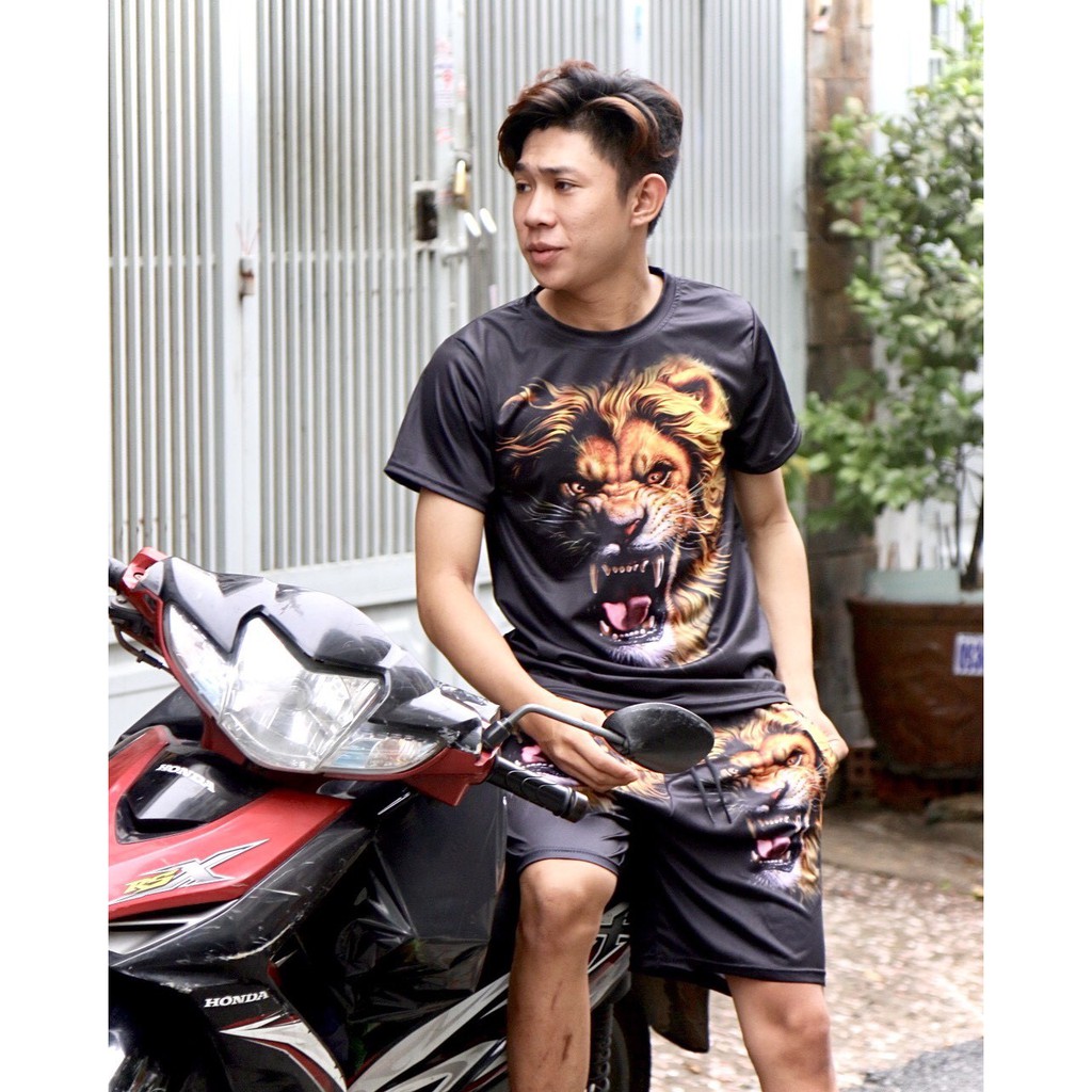 [ Chuyển Nhiệt-Cực chất ] Bộ hè nam cao cấp in hổ chuyển nhiệt siêu chất | BigBuy360 - bigbuy360.vn