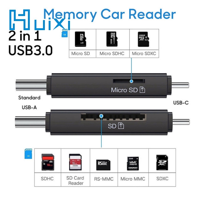 Thiết bị đọc thẻ nhớ TF SD USB 3.0 3 trong 1 cho Macbook Android