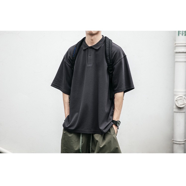 Áo Polo Basic unisex trơn thun nam chất vải cotton cao cấp, ngắn tay cực sang trọng, form rộng unisex, hợp mọi thời đại