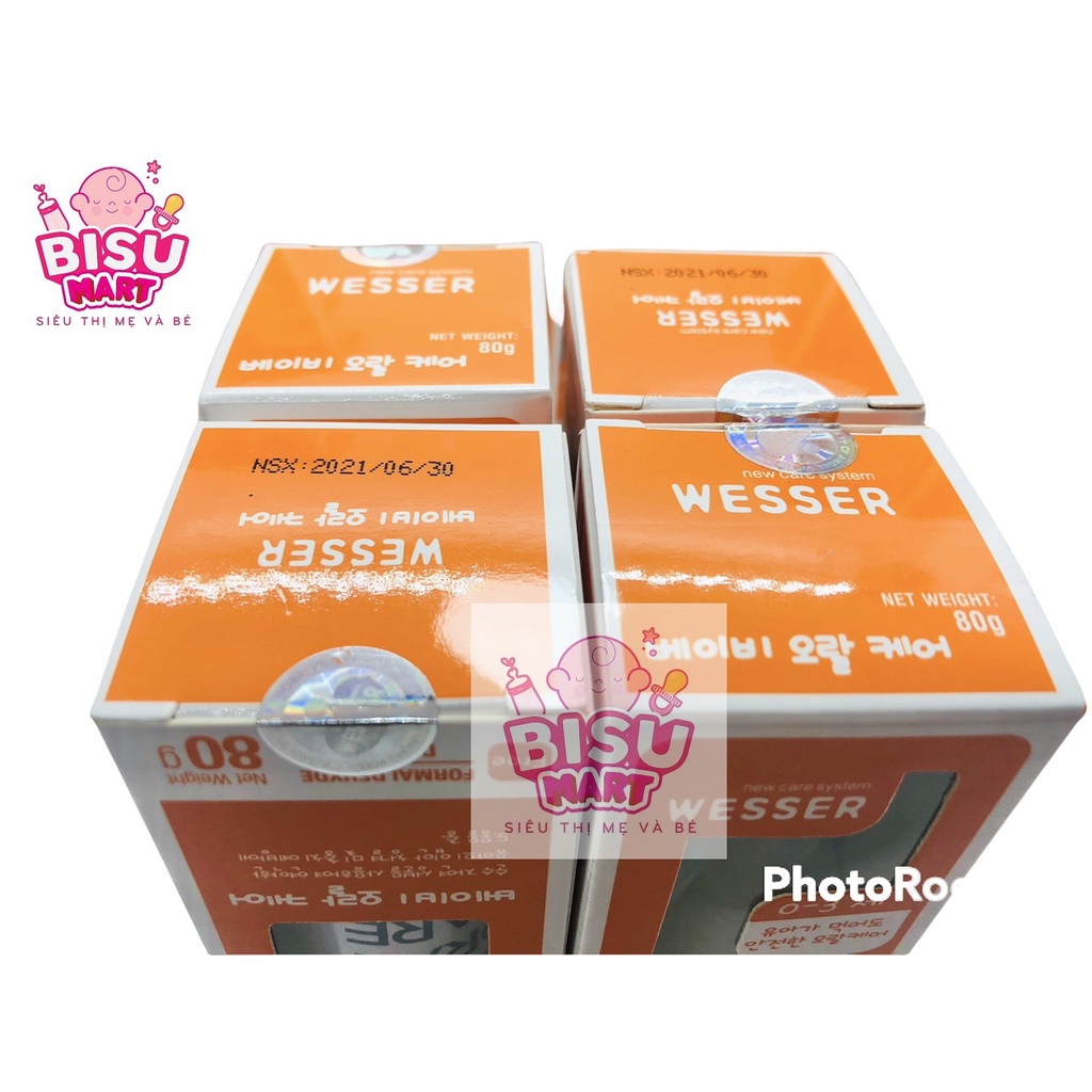 Nước Rơ lưỡi cho bé 0 - 3 tuổi WESSER - Hàn Quốc 80g