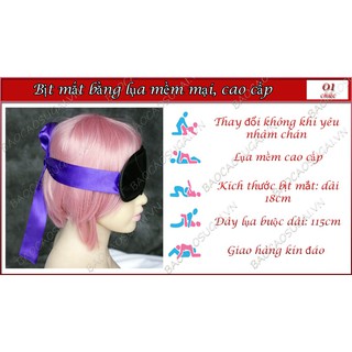 [Phụ kiện phòng ngủ] Bịt mắt vải lụa cao cấp