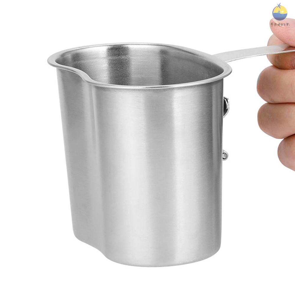 Bộ 2 Cốc Quân Đội Bằng Thép Không Gỉ 1000ml 600ml Kèm Vỏ Bọc Dùng Cho Các Hoạt Động Ngoài Trời