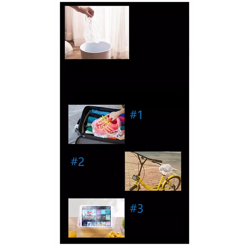 Set 100 Túi Trong Suốt Dùng Một Lần Tiện Lợi