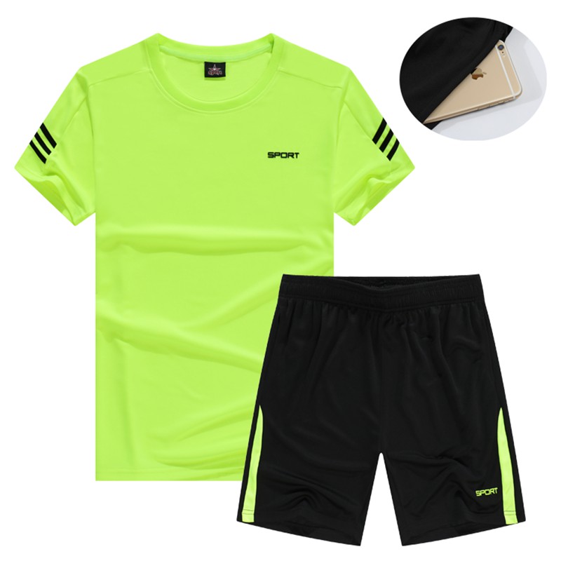 ❈✼✖Áo đồng phục bóng đá nam ngắn tay đội thi đấu mùa hè đào tạo thanh niên tùy chỉnh túi đôi