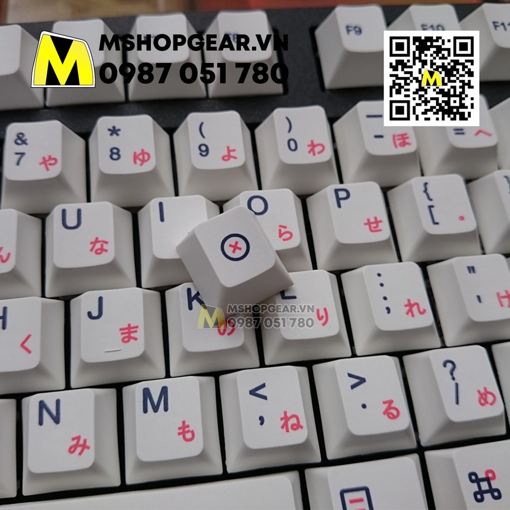 Bộ nút nhựa thay thế bàn phím cơ - Keycap Macos icon mod thick pbt dye-sub cherry profile 129 keys lắp được nhiều layout