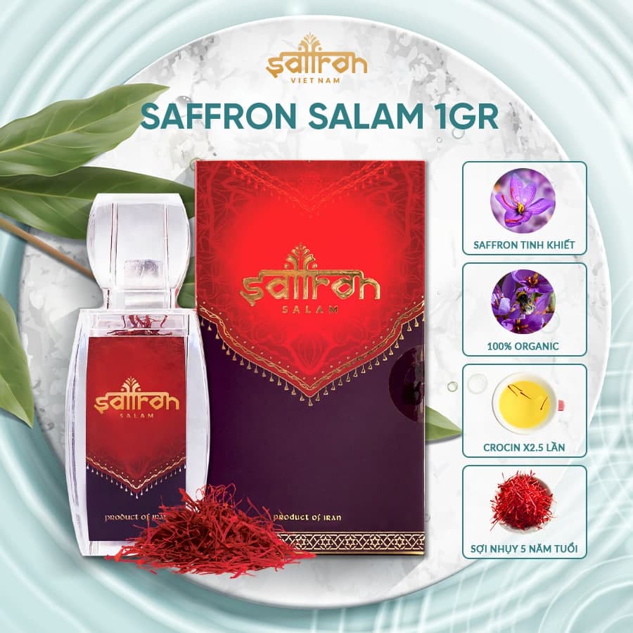 Nhụy Hoa Nghệ Tây Saffron Salam 1Gram/hộp