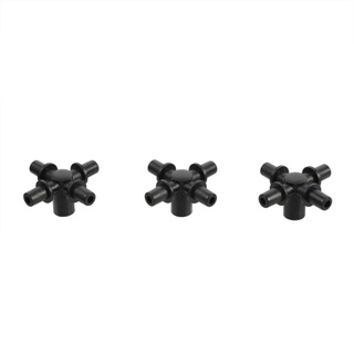 3 Bộ chia ống tưới vườn Hệ thống kết nối vòi phun 4 chiều 6mm