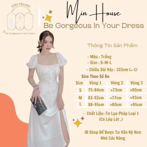 Đầm trắng dự tiệc xẻ tà siêu siêu sang chảnh ✅HÀNG CAO CẤP-FREESHIP✅váy mặc đi đám cưới,dạo phố siêu xinh - Hàng mới về