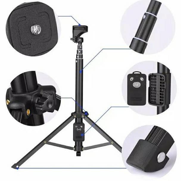 YUNTENG Gậy Ba Chân Kết Nối Bluetooth Kèm Điều Khiển Từ Xa 2 Trong 1 Vct-1688 Mới | BigBuy360 - bigbuy360.vn