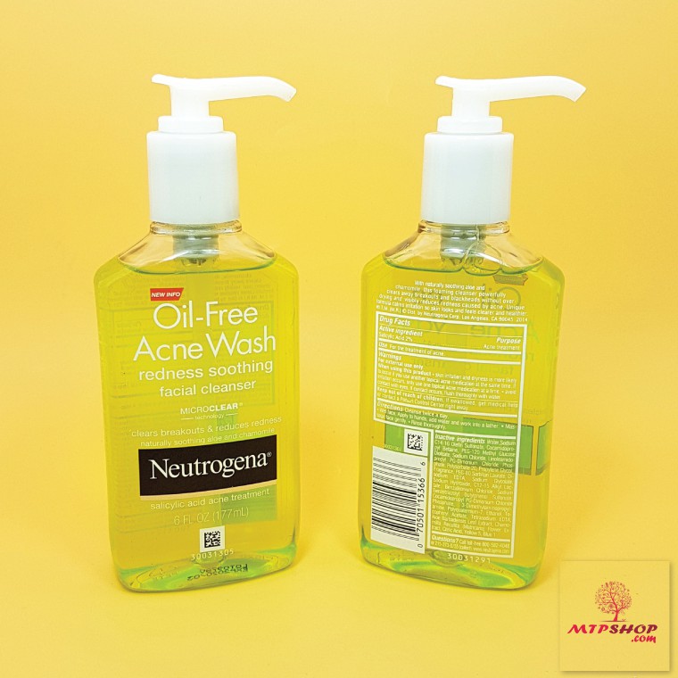 Sữa Rửa Mặt Neutrogena Oil Free Acne Wash