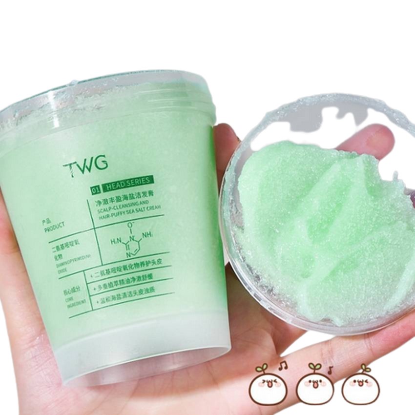 Dầu gội muối biển tẩy da chết da đầu giảm gàu chống bết giúp tóc bồng bềnh KABA