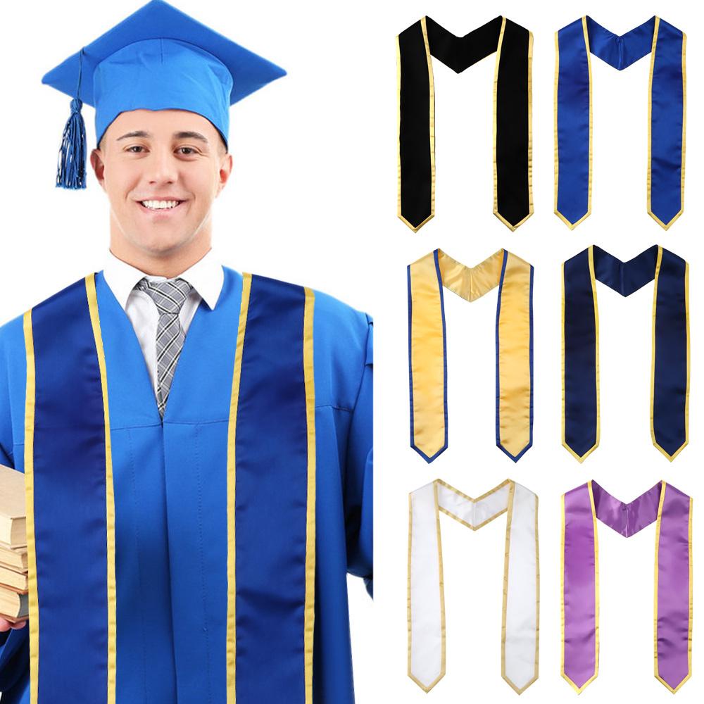 EUTUS Băng Đeo Chéo Màu Đen Dùng Làm Đạo Cụ Chụp Ảnh Tốt Nghiệp
