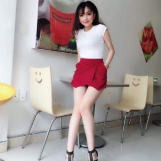 Quần giả váy vạt chéo