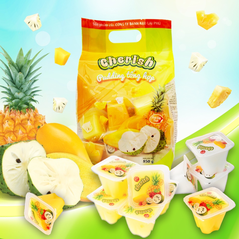 Thạch Pudding Cherish 850G