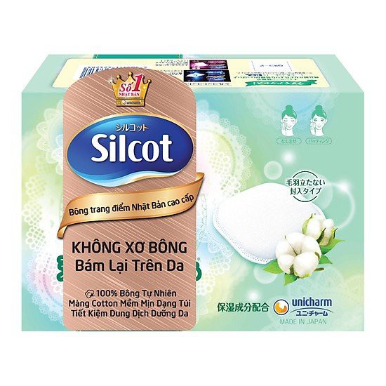 Bông Tẩy Trang Silcot Cao Cấp - Loại 66 Miếng/Hộp