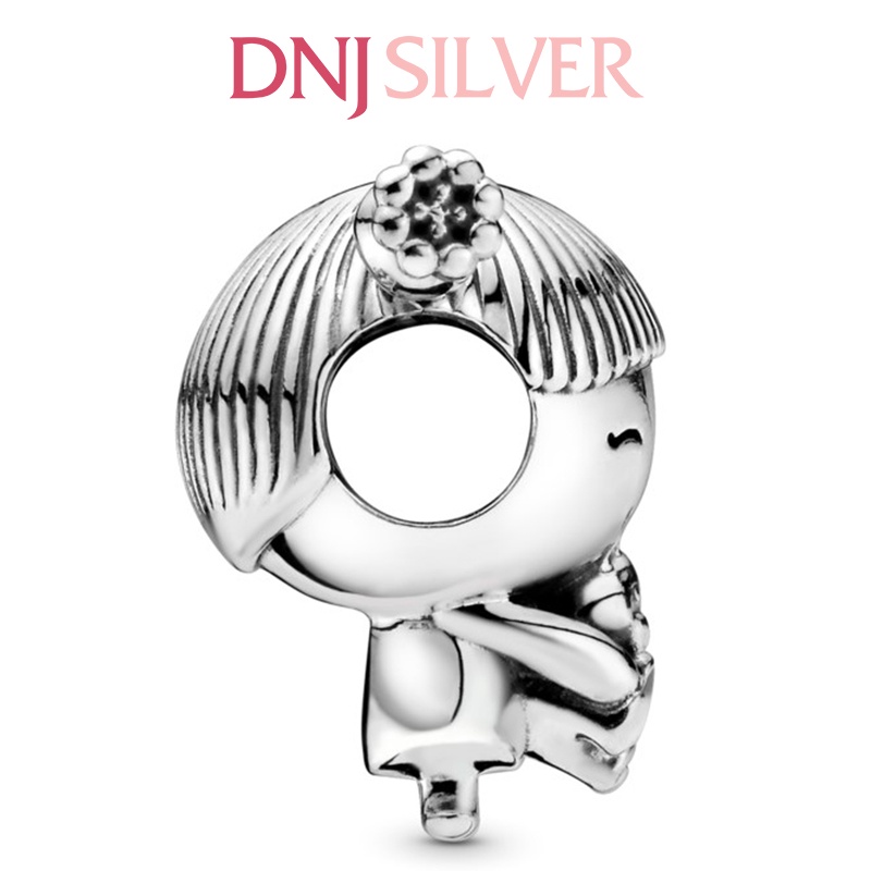 Charm bạc 925 cao cấp, hàng chuẩn bạc - Charm Little Cute Girl thích hợp để mix vòng tay charm - DN214