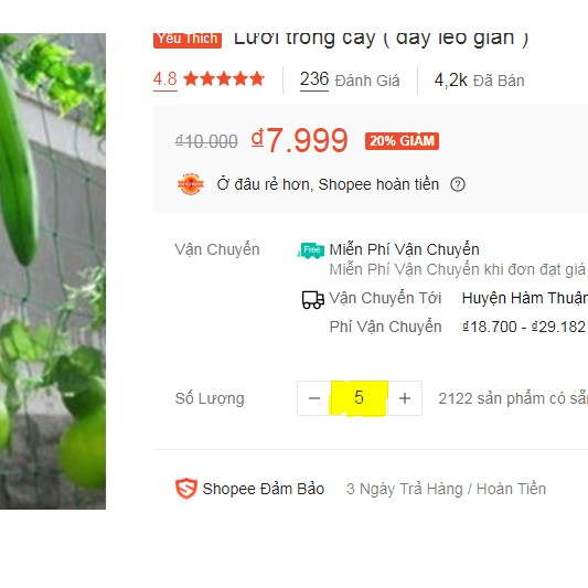 Lưới trồng cây ( dây leo giàn )