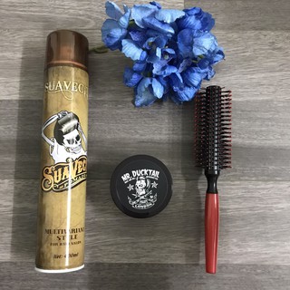 Combo 3SP(GôM XỊT TÓC GIỮ NẾP TÓC CỨNG SUAVECITO+Sáp Vuốt Tóc Mr.DUCKTAIL+Lược)