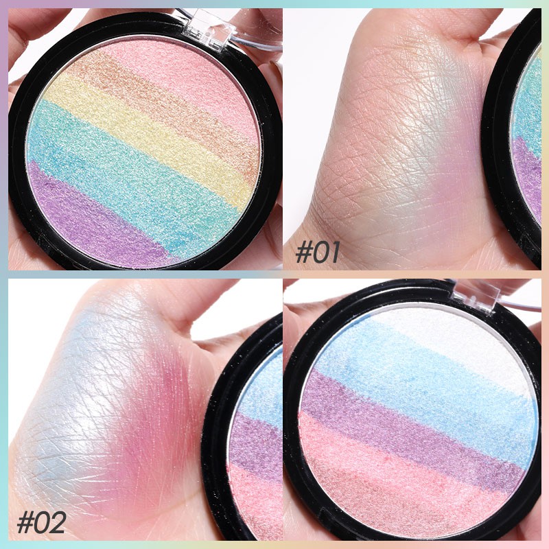 Bảng phấn mắt FOCALLURE màu cầu vồng DIY ánh nhũ bắt sáng chất lượng cao | BigBuy360 - bigbuy360.vn