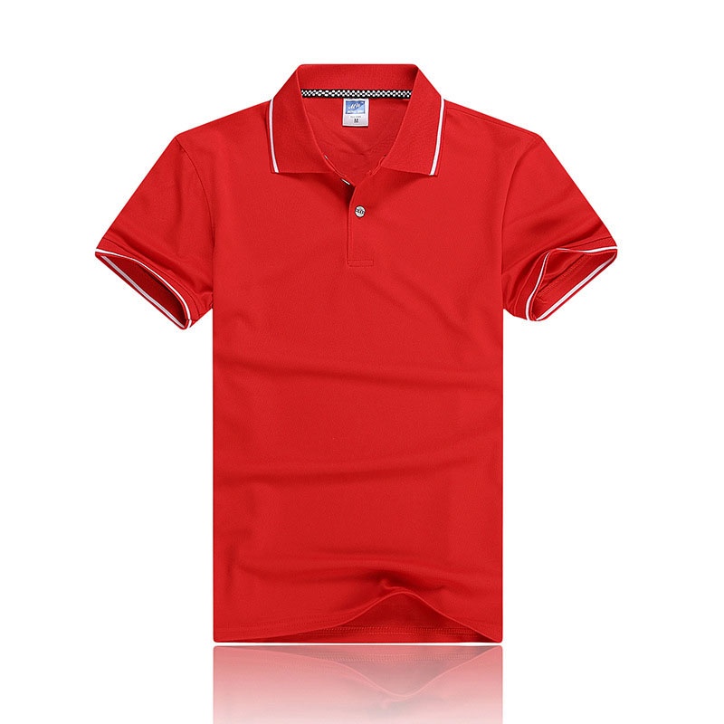 IELGY Quick-drying Printed T-shirts Casual Polo Workwear Comfortable Versatile Men's Workwear Lapel