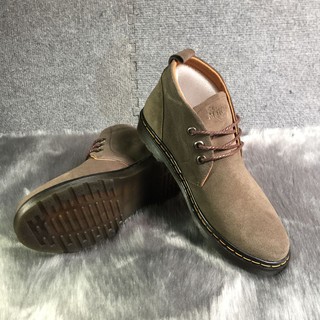 Giày Dr Cổ Lửng Da Lộn