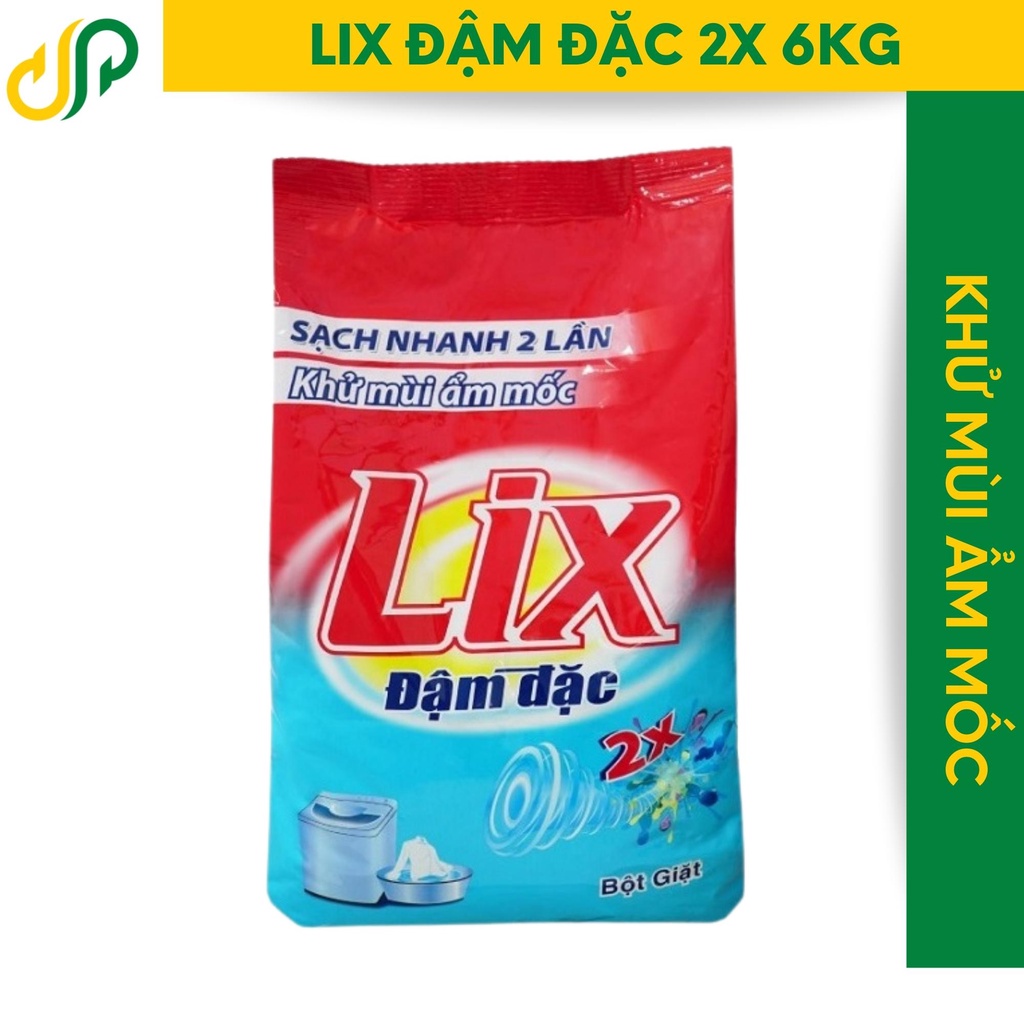 Bột Giặt LIX Extra Đậm Đặc 6kg