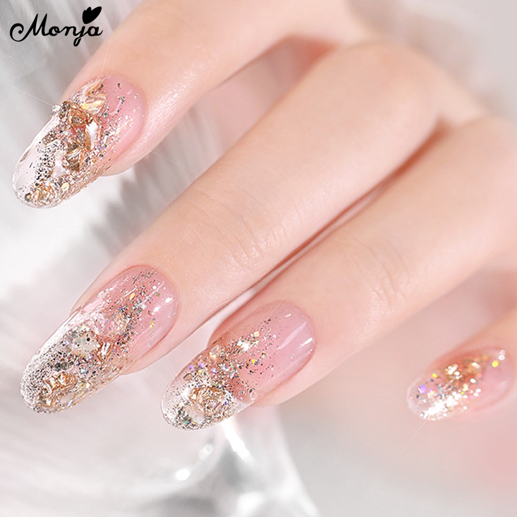 Monja Bột Kim Tuyến Pha Lê Lấp Lánh Màu Gradient Pha Lê Trang Trí Móng Tay Nghệ Thuật Cho Salon / Nhà Ở DIY