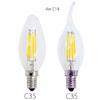 BÓNG LED EDISON QUẢ NHÓT - NẾN  THỦY TINH CÔNG SUẤT 4W