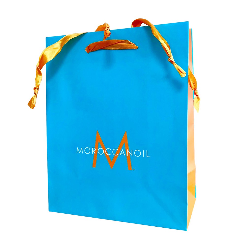 Túi giấy đựng mỹ phẩm quà tặng cao cấp (Màu xanh ngọc) Moroccanoil